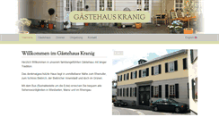 Desktop Screenshot of gaestehaus-kranig.de